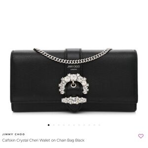 Jimmy Choo Cheri Continental Wallet on Chain Bag
